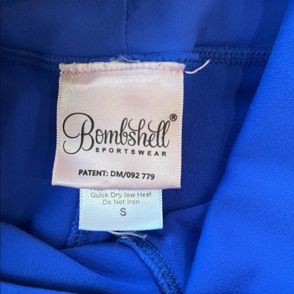 💙Bombshell Sportswear Perform Thigh High Legging size small retro blue - Picture 5 of 7